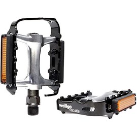 Hycline Bicycle Pedals, MTB Flat Bicycle Pedal Set, 9/16 Non-Slip Aluminium Replacement for Most Bicycle Types, Mountain Bike, BMX MTB Pair