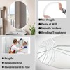 JUNEBRUSHS Oval Mirror, Acrylic Oval Bathroom Mirrors Unbreakable Frameless Wall-Mounted