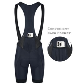 CEROTIPOLAR Cycling Bibs Men, Long Riding Pad Bicycle Biking Bib Shorts UPF50+