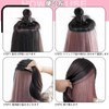 mefeny Hair Extension, Inner Color, For Children, Women's, Ponytail, Straight,