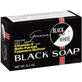 Black and White Black Soap, 6.1 oz (Pack of 5)