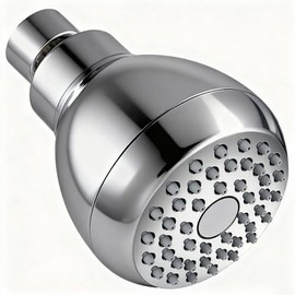 SNORF Regaderas para Baño Tipo Lluvia para una Ducha Relajante | Regadera de 3 Pulgadas, Ajuste Multiángulo, Compatible con Baja y Alta Presión, Mater