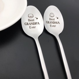 Grandma and Grandpa Gifts for Grandparents Best Grandma Grandpa Ever Spoon Gifts for Grandmother Grandfather Mothers Day Fathers Day Christmas Birthday Gifts for Nana Papa