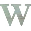 18" Times Unfinished Wood Letter Monogram W, Choose Material Blank