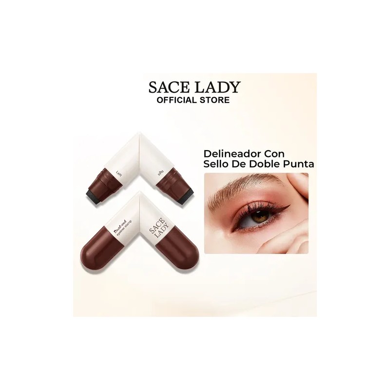 Sace Lady Doble Sello Delineador De Ojos Waterproof 2.8g