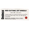 Dedeco 7024 Cutting-Off Wheel, Red, 1-1/2" x .040", Size, Pack