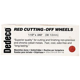 Dedeco 7024 Cutting-Off Wheel, Red, 1-1/2" x .040", Size, Pack of 100