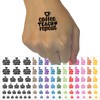 Coffee Teach Repeat Teacher Temporary Tattoo Water Resistant Fake Body