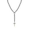 Manfnee Rosary Necklace for men and women Medal & Cross