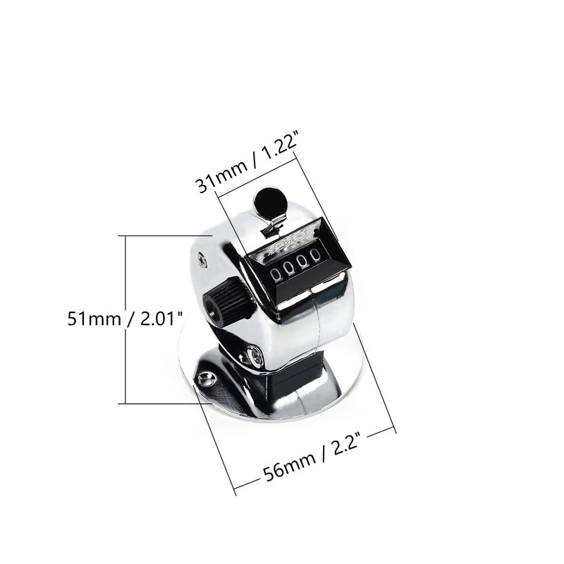 Othmro Plasitc Hand Tally Counter 4-Digit Tally Counters Mechanical Palm