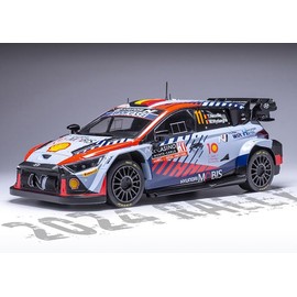 Diecast Model Car Compatible for iXO Models 1:18 Hyundai i20 N Rally1#11 T.Neuville – M.Wydaeghe Winner Rallye Monte-Carlo 2024 18RMC19422