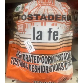 La Fe 3 BAGS - Tostadas La Fe Dehydrated Corn Tostadas, Deshidrata De Maíz