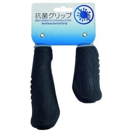 NOGUCHI Bicycle Grip, Antibacterial Ergo Grip, L&H, Black