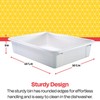 School Smart Sturdy Plastic Storage Tray, Multifunctional Design for Classroom,