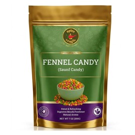 Spice Magic Fennel Candy 7oz (200g) | Sweet & Refreshing Mouth Freshener | Traditional Indian Saunf Mukhwas | Tasty Digestive Delight.