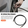 QUARKZMAN 100 cm Car Tyre Inflator Extension Hose Adapter Black
