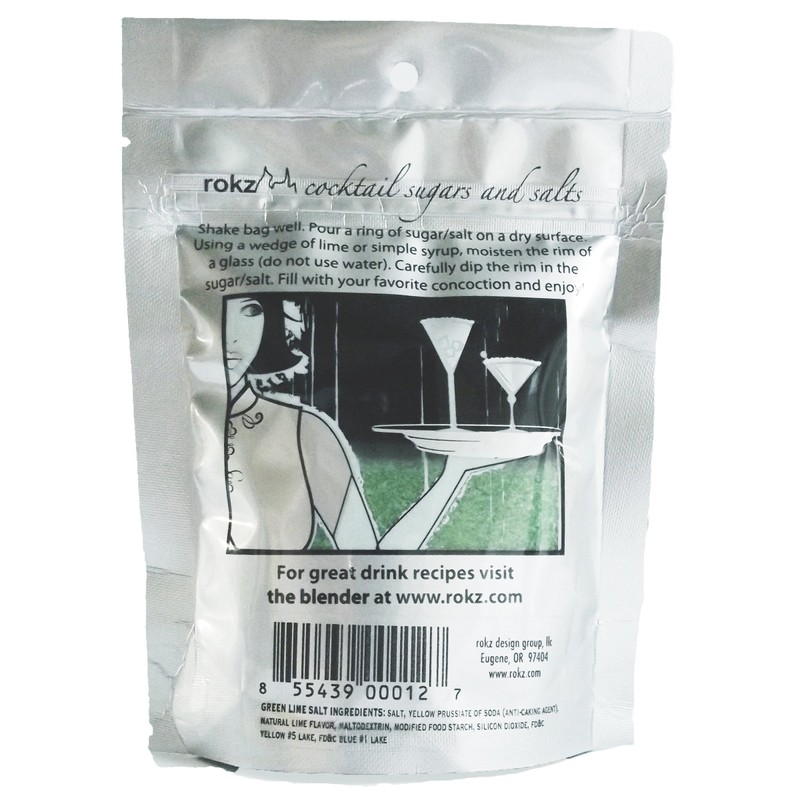Rokz Green Margarita Salt Drink Rimmer 3 Pack Bundle, 15