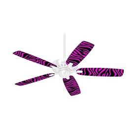 Pink Zebra - Ceiling Fan Skin Kit fits most 42 inch fans (FAN and BLADES SOLD SEPARATELY)