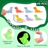 BENOSPACE Luminous Lizards Statues, 90Pcs Mini Resin Glow in The