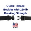 EZ-Xtend Utility Straps w/Quick Release Buckles - Adjustable Cinch Straps