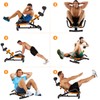 GYMAX Abdominal Twister Trainer, Incline Ab Rocket Exerciser Height Adjustable,