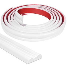 Glavatrix Peel and Stick Wall Molding Trim, 9.8FT × 0.87'' Flexible Chair Rail Panel Molding Self-Adhesive DIY Wall Trim for Backsplash Tile Edge Ceiling Corner Cabinet Mirror Frame Border Home Decor