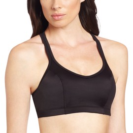 Champion Women's Shaped T-Back Sports Bra, Black, 34A