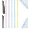 Liahelianx 30-Ring Plastic Binding Combs & Spines - Durable Document