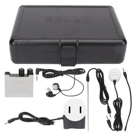 Water Pipe Leakage Monitor 4 Gears High Sensitivity Pickup Wall Pipe Leak Detector with Earphone 110‑240V US Plug