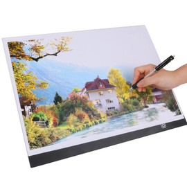 A4 LED Light Pad for Diamond Painting, LED Copy Board Light Tracing Box,Trace Light Board,Artcraft Copy Table,Middle