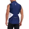 Little Donkey Andy Men's Half Zip Breathable Cycling Vests Reflective