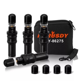HORUSDY Automatic Tire Deflator Kit 10-30 PSI, Offroad Tyre Pressure Regulator with Storage Pouch, Precise Measurement, for Trucks, RVs, UTVs, Schrader Tires
