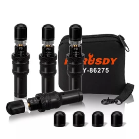 HORUSDY Automatic Tire Deflator Kit 10-30 PSI, Offroad Tyre Pressure Regulator with Storage Pouch, Precise Measurement, for Trucks, RVs, UTVs, Schrader Tires