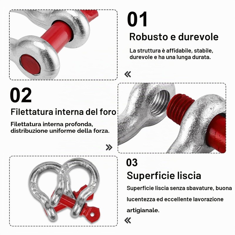 2 Pezzi Grilli a Forma di D, Grilli in Acciaio
