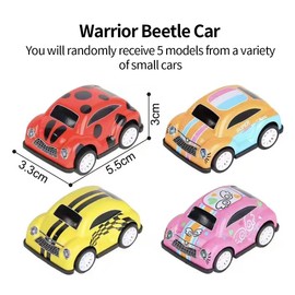 KQOZG Pull Back Cars, 5 Pieces Mini Push and Go Car Toy, Pull Back Racing Vehicles for 2 3 5 Years Old Boys Party Bags Fillers (Random Colour)