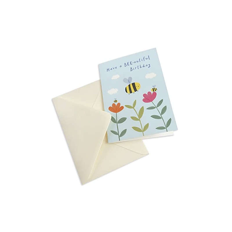 James Ellis Bees and Flowers Birthday Card
