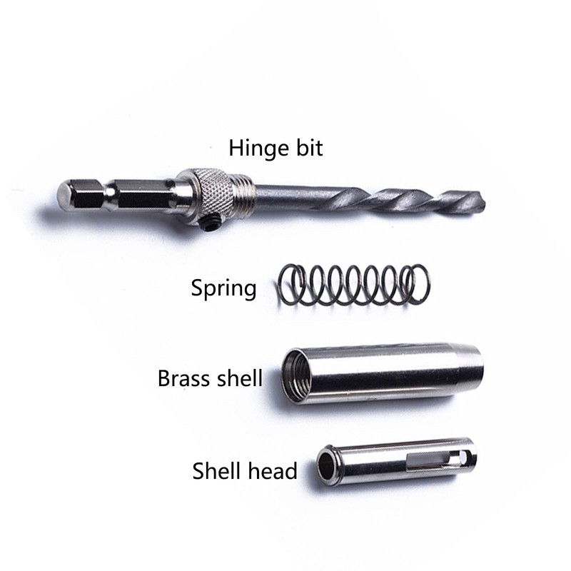 4Pcs HSS Door Window Cabinet Self Centering Hinge Drill Bits