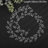 Teyglen Crystal Bride Wedding Hair Vine Bridal Long Pearl Headband