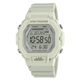 Casio LWS2200H Series | Men’s Digital Watch | White/White | Step Tracker | Countdown Timer | LED Illuminator with Afterglow | 100 SEC Chronograph | Multi Alarms | Hourly Time Signal | 2 Year Battery