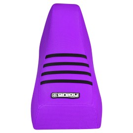 Honda Fourtrax TRX 70 Gripper Seat Cover 1986 - 1987 all PURPLE-BLACK ribs #279