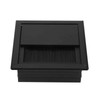 2PCs Table Desk Rectangle Aluminum Alloy Wire Cable Grommet Hole