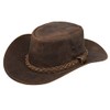 Infinity Leather Unisex Leather Bush Safari Aussie Cowboy Hat Style