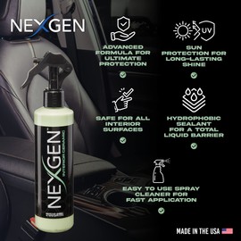 Nexgen Interior Ceramic Spray — Ultimate Interior Protection — Spray-on and Wipe-off Ceramic Coating for Hard Interior Surfaces (16 oz)