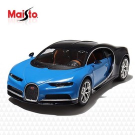 Maisto 1:24 Bugatti Chiron Blue Diecast Model Car Toy / 마이스토 1:24 부가티시론 블루 다이캐스트 모형차 자동차장난감
