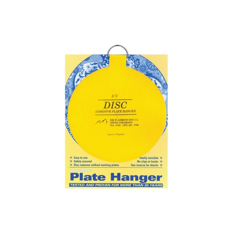 Disc Flatirons Invisible Plate Hanger, 5.5-inch