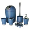 Bathlux Modern Design 6 Piece Bathroom Accessory Set, Toilet Brush,