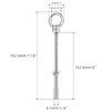 1/4" x 6" Eye Bolt, 304 Stainless Steel Eye Bolts