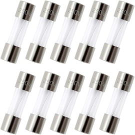 ZUPAYIPA Pack of 10 pcs F3AL Fast-Blow Fuse 3A 250V Glass Fuses 0.2 x 0.79 inch / 5 x 20 mm (3amp) (F3A)
