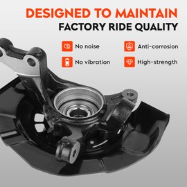 Front Left Steering Knuckle & Wheel Bearing Hub Assembly for Toyota Sienna 2004-2010, 698-425, 698425, 4321208010, 435020E030, 47782-08020, 90080-36193, Driver Side