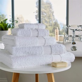Olivia Rocco Egyptian Cotton Towels, Luxe Collection Towel 700 GSM, Hand Towel White
